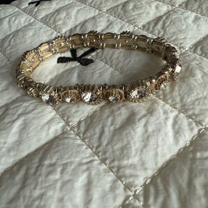 Elegant Gold and Silver Bracelet